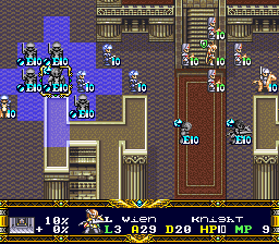Der Langrisser screenshot 4 for Super Famicom